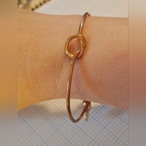 Coro Gold Loop Knot Cuff Bracelet